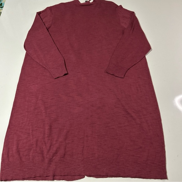 NWT Lane Bryant Duster Women’s 22-24 Deep Pink Wrap Sweater Lightweight Sheer - Picture 4 of 10